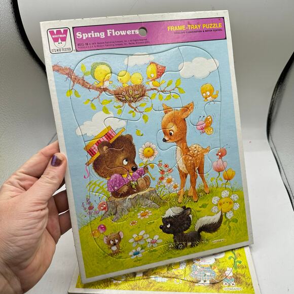 Vintage Kitschy Animal Tray Puzzles - Picture 3 of 5